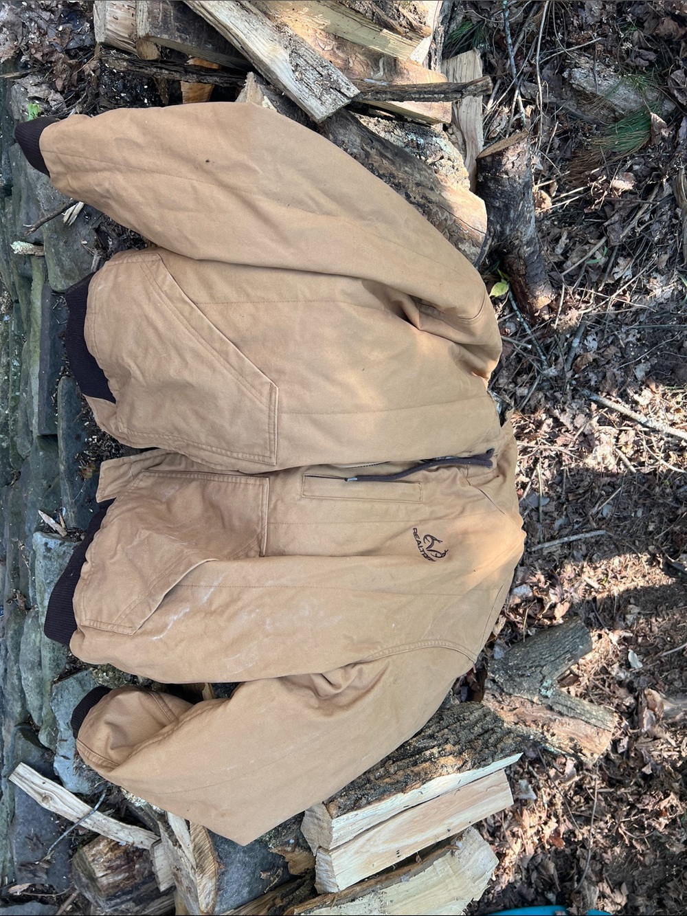 Reversible Realtree Tan Canvas Bomber Jacket